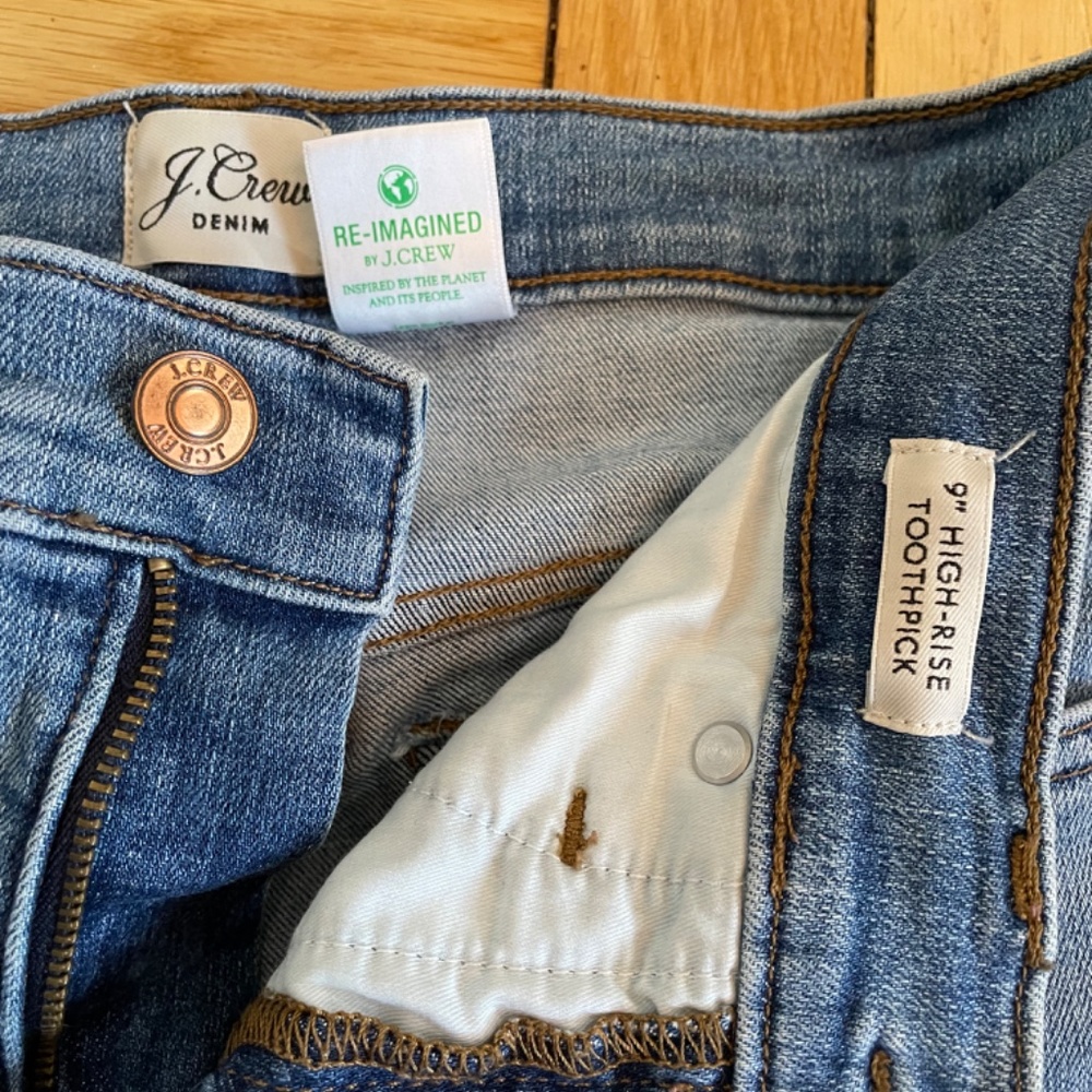 J Crew 9” High Rise Toothpick Jean - Picture 3 of 6